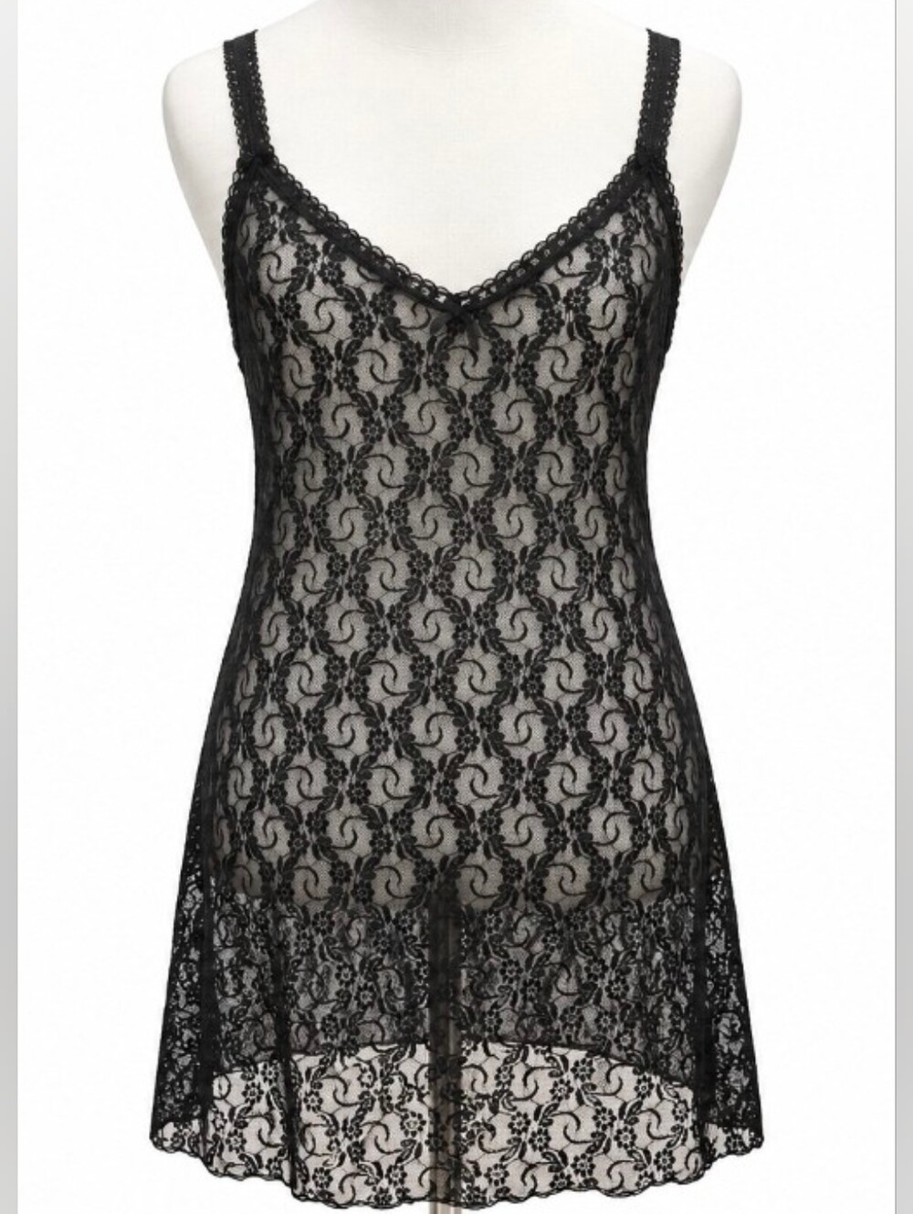 b.tempt'd Lace Kiss Chemise Nightgown Size S
